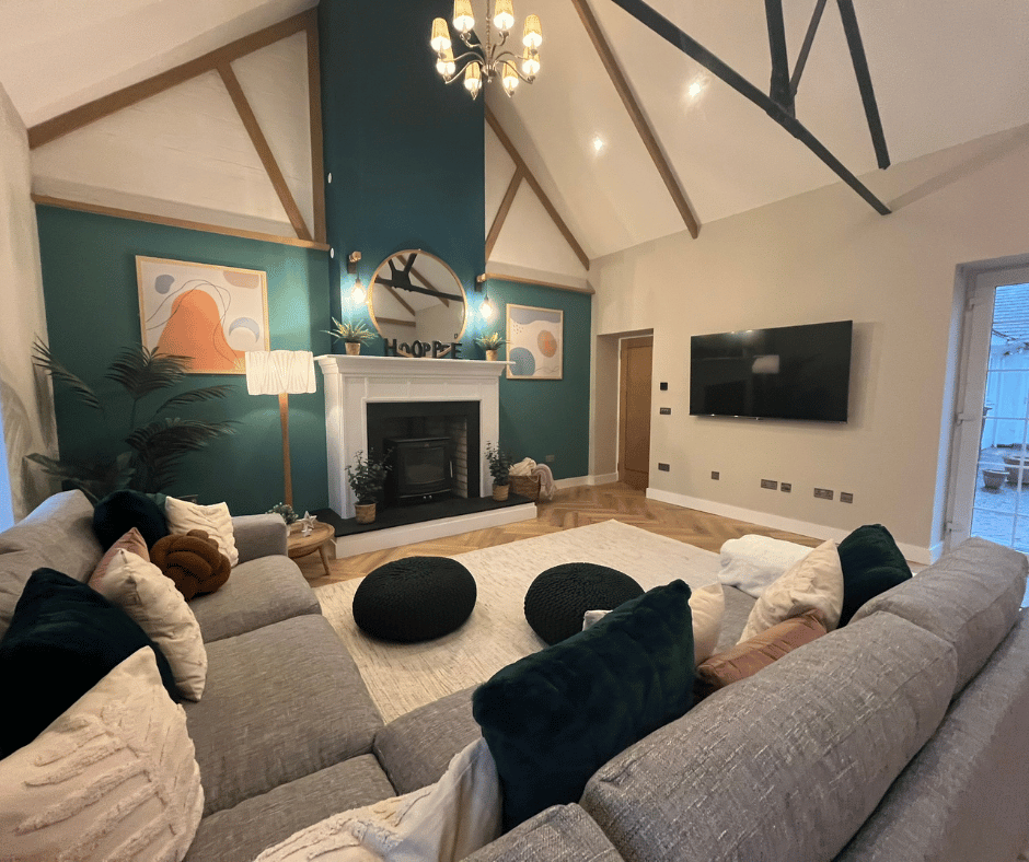 Living room at Hallhill Cottage